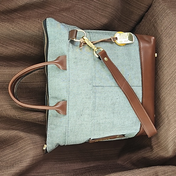 R. Riveter Handbags - R. Riveter Handmade Denim Crossbody Bag with Leather